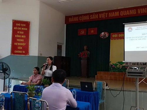 THCS: Phòng Giáo dục và Đào tạo đã tổ chức hội nghị tập huấn cơ sở dữ liệu về quản lý thiết bị cho các trường THCS